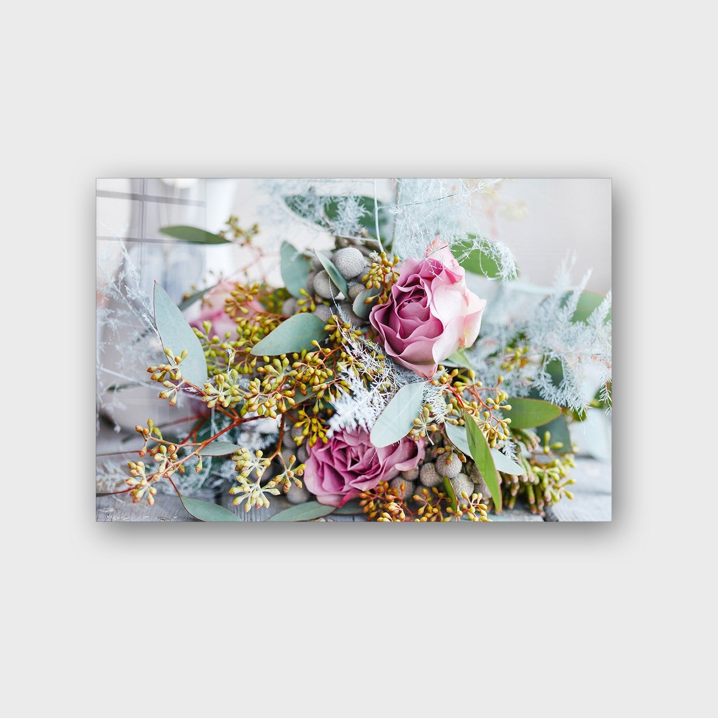 Quadro Decorativo em Vidro Temperado Multicolor 40x60cm - Arte Moderna para Parede