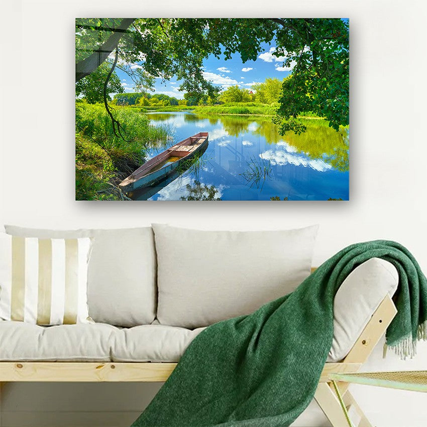 Quadro Decorativo em Vidro Temperado Multicolor 40x60cm - Arte Moderna para Parede