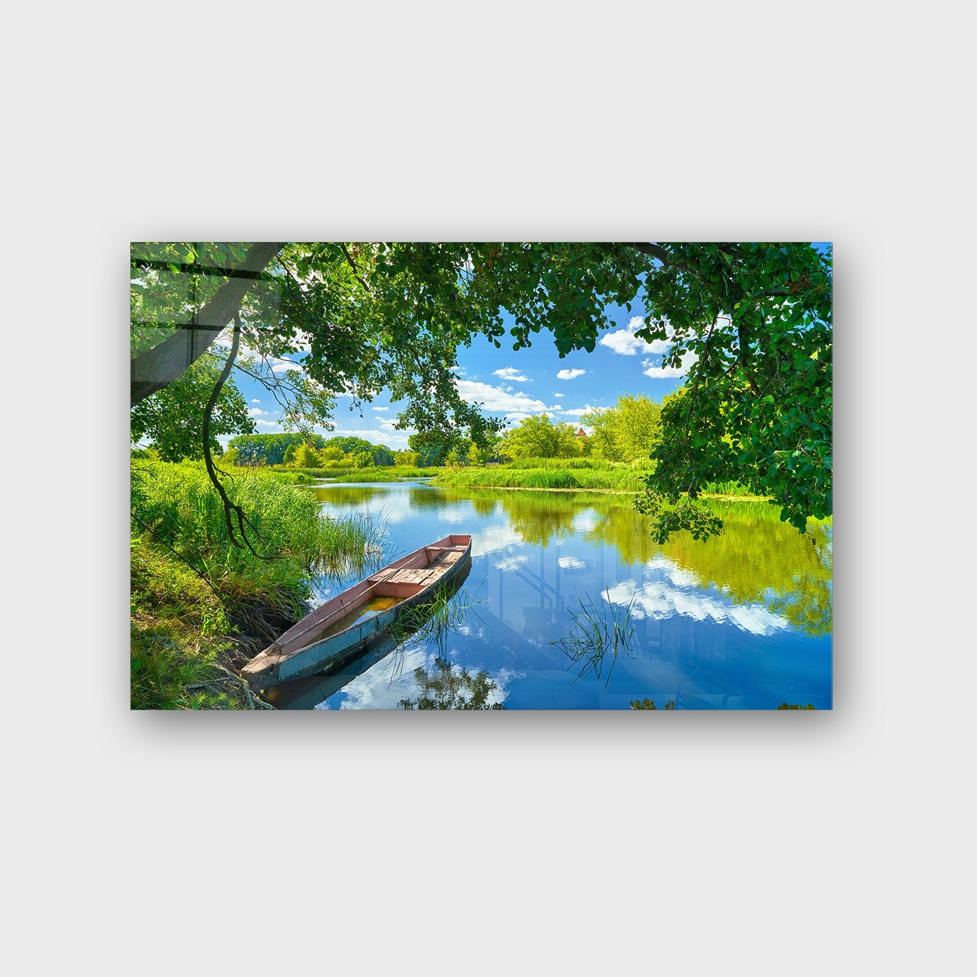 Quadro Decorativo em Vidro Temperado Multicolor 40x60cm - Arte Moderna para Parede