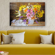 Quadro Decorativo em Vidro Temperado Multicolor 50x70cm - Arte Moderna para Parede