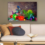 Quadro Decorativo em Vidro Temperado Multicolor 40x60cm - Arte Moderna para Parede