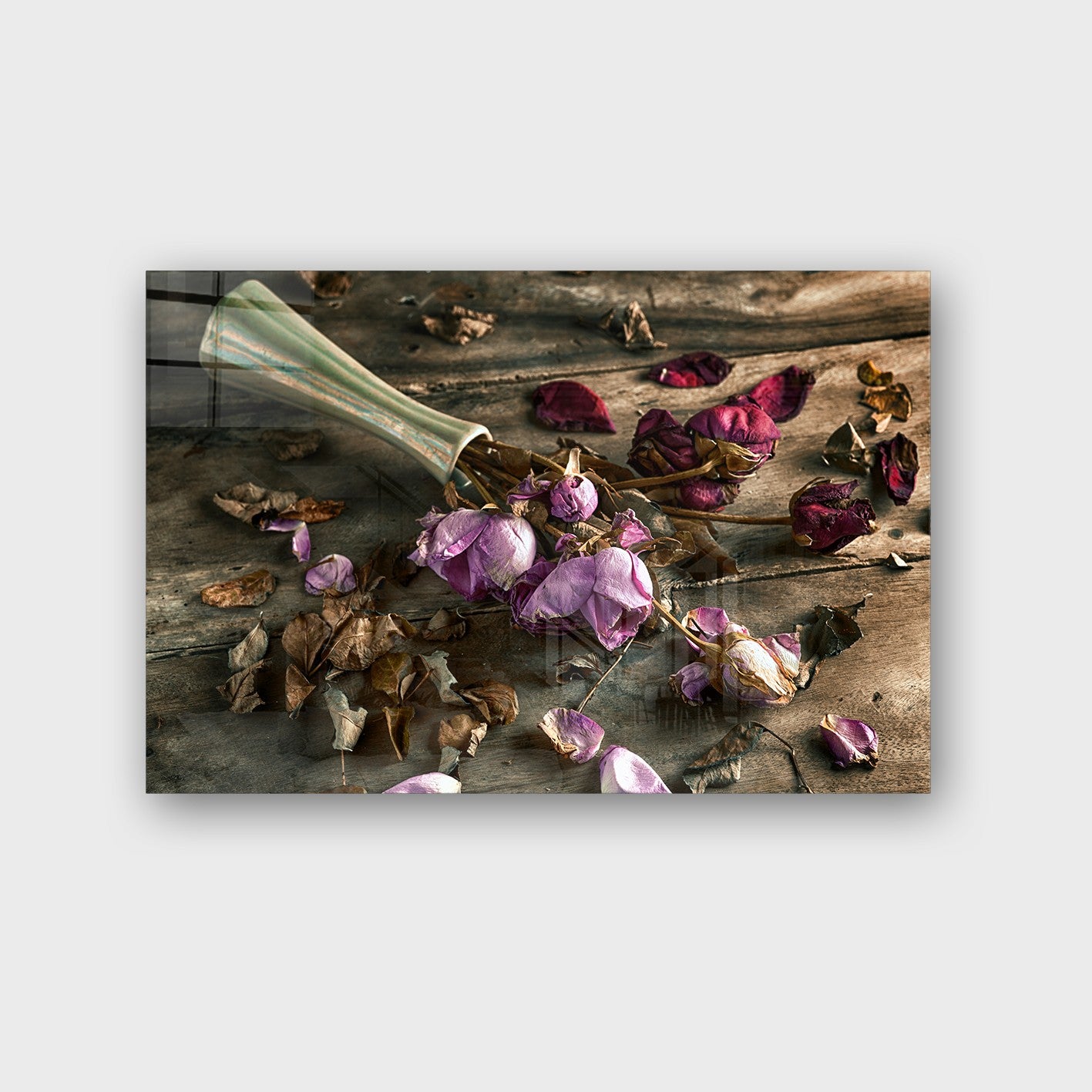 Quadro Decorativo em Vidro Temperado Multicolor 40x60cm - Arte Moderna para Parede