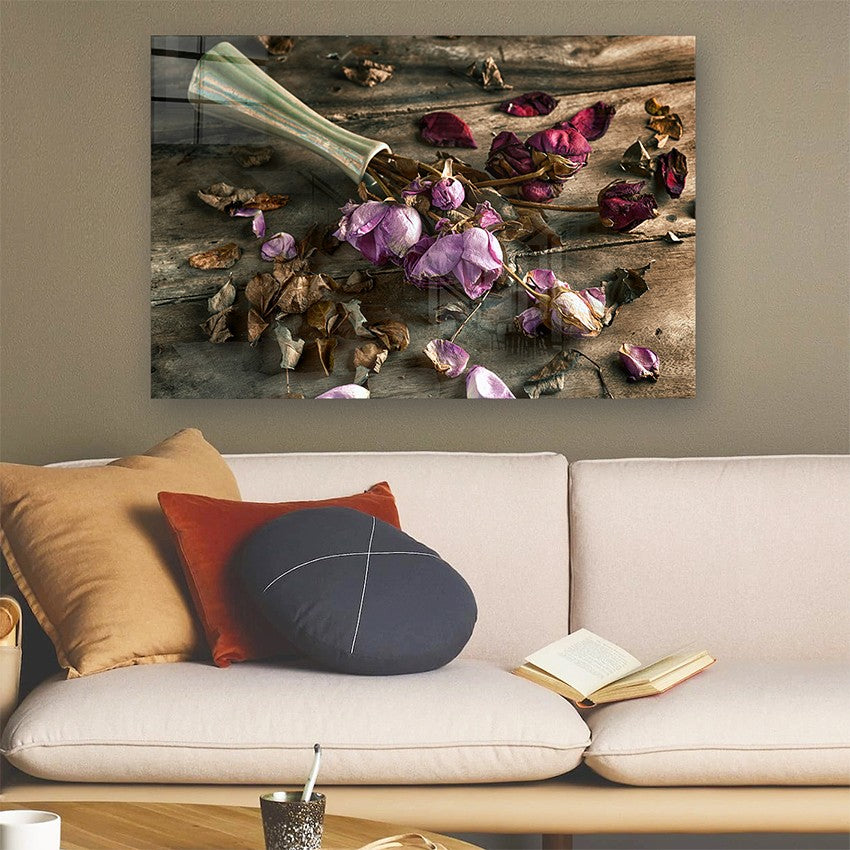 Quadro Decorativo em Vidro Temperado Multicolor 50x70cm - Arte Moderna para Parede