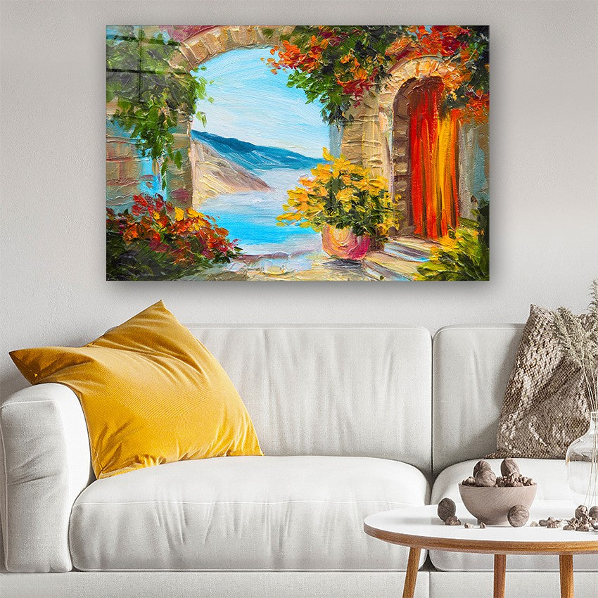 Quadro Decorativo em Vidro Temperado Multicolor 40x60cm - Arte Moderna para Parede