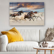 Quadro Decorativo em Vidro Temperado Multicolor 50x70cm - Arte Moderna para Parede