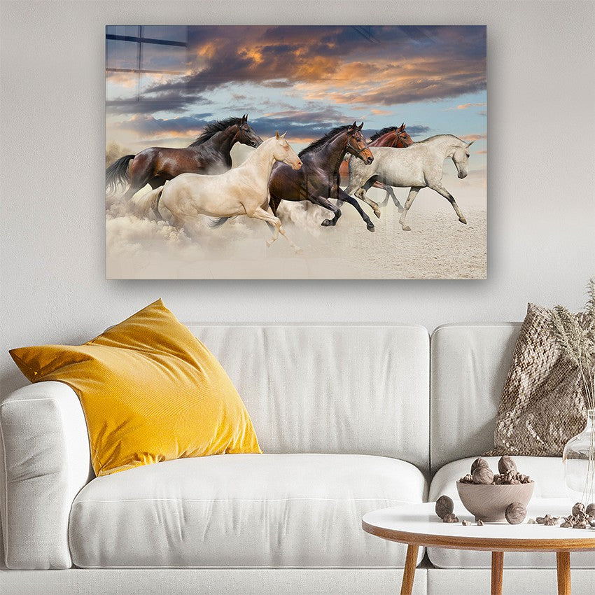 Quadro Decorativo em Vidro Temperado Multicolor 70x100cm - Arte Moderna para Parede