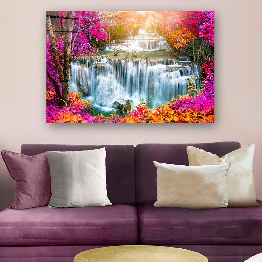 Quadro Decorativo em Vidro Temperado Multicolor 50x70cm - Arte Moderna para Parede