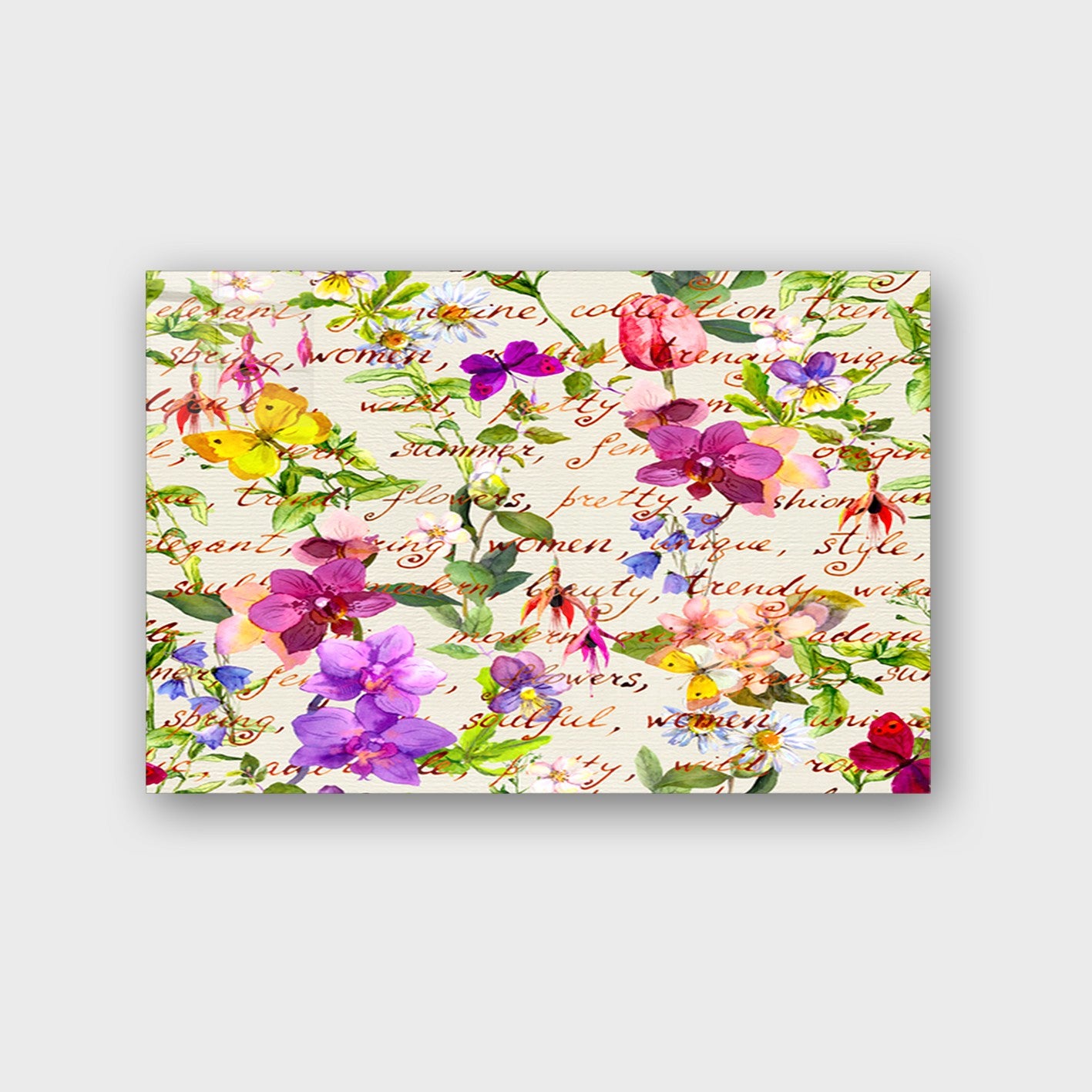 Quadro Decorativo em Vidro Temperado Multicolor 40x60cm - Arte Moderna para Parede