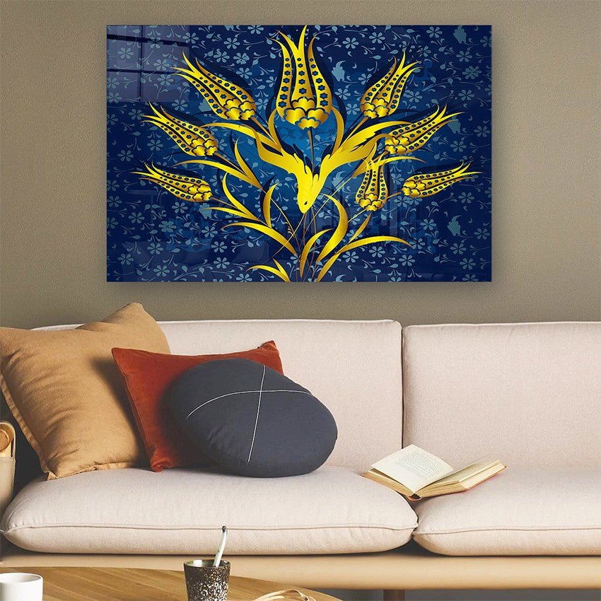 Quadro Decorativo em Vidro Temperado Multicolor 50x70cm - Arte Moderna para Parede