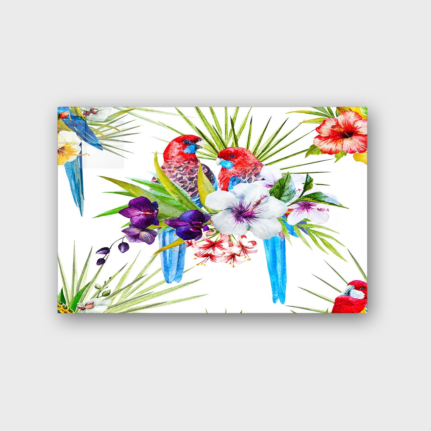 Quadro Decorativo em Vidro Temperado Multicolor 40x60cm - Arte Moderna para Parede