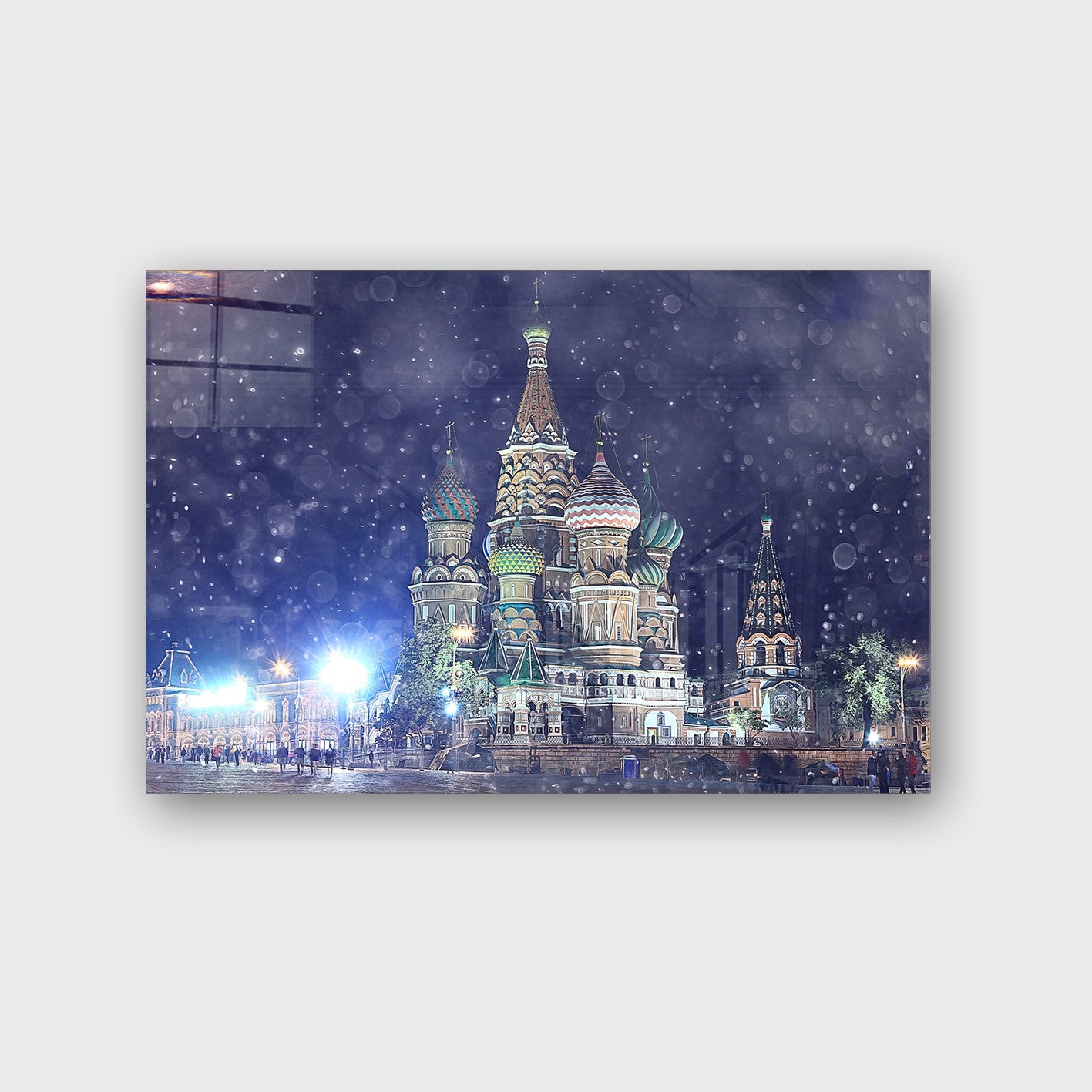 Quadro Decorativo em Vidro Temperado Multicolor 40x60cm - Arte Moderna para Parede