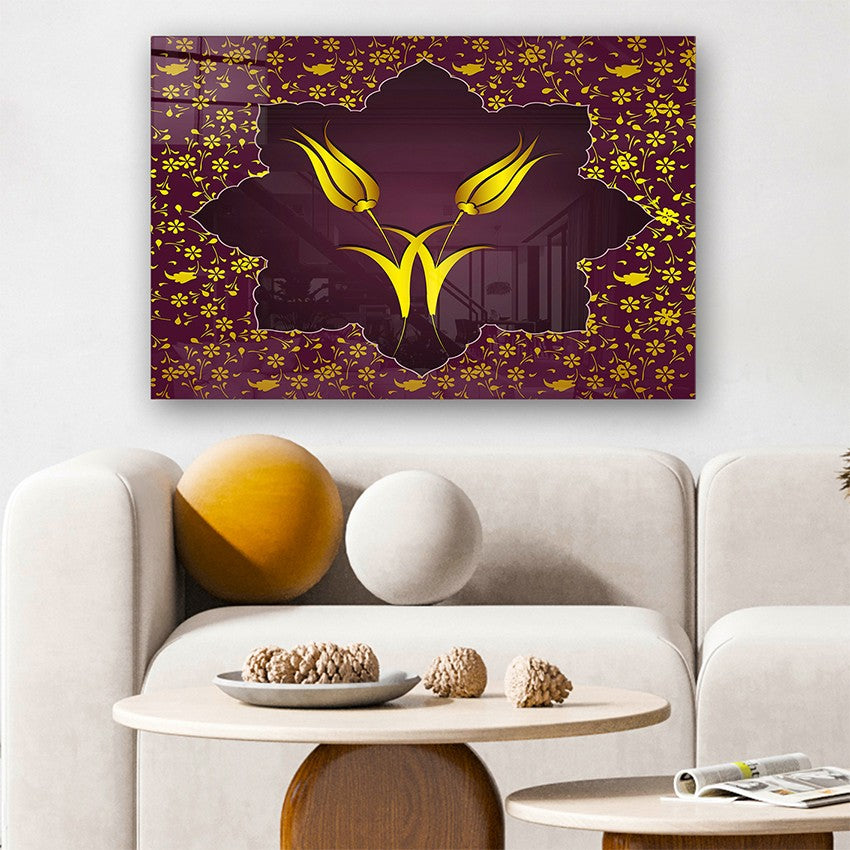 Quadro Decorativo em Vidro Temperado Multicolor 40x60cm - Arte Moderna para Parede