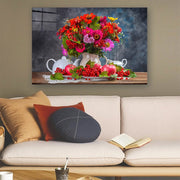 Quadro Decorativo em Vidro Temperado Multicolor 40x60cm - Arte Moderna para Parede