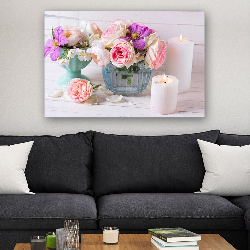 Quadro Decorativo em Vidro Temperado Multicolor 70x100cm - Arte Moderna para Parede