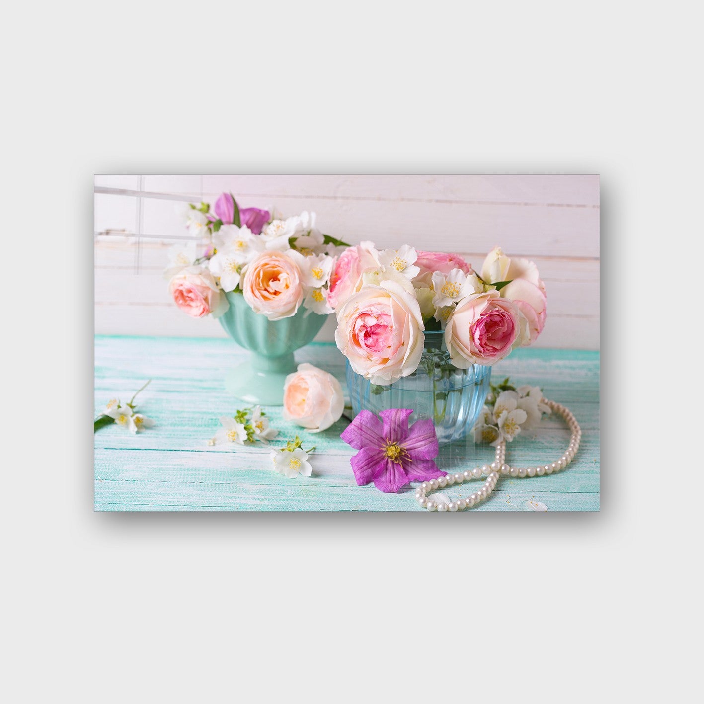 Quadro Decorativo em Vidro Temperado Multicolor 40x60cm - Arte Moderna para Parede