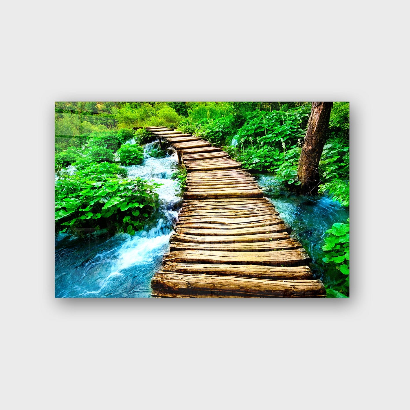 Quadro Decorativo em Vidro Temperado Multicolor 50x70cm - Arte Moderna para Parede