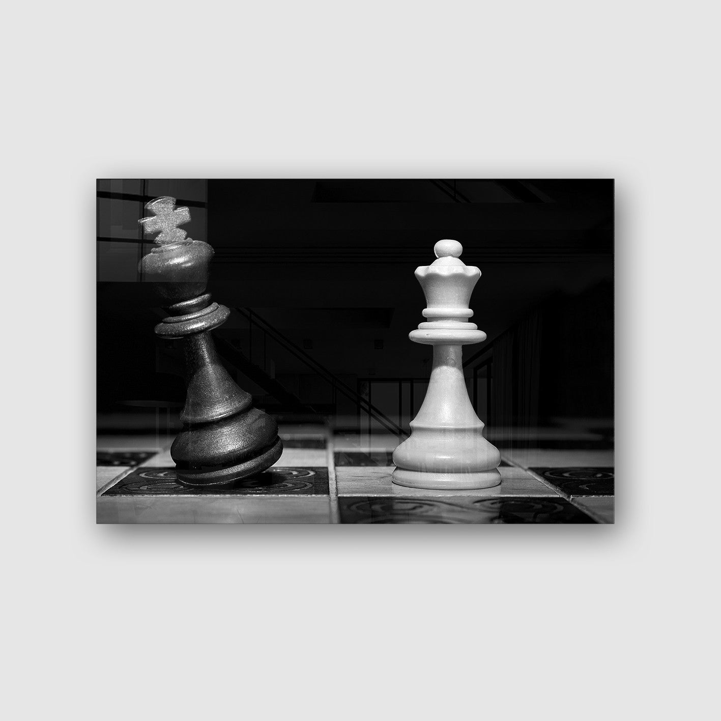 Quadro Decorativo em Vidro Temperado Multicolor 50x70cm - Arte Moderna para Parede