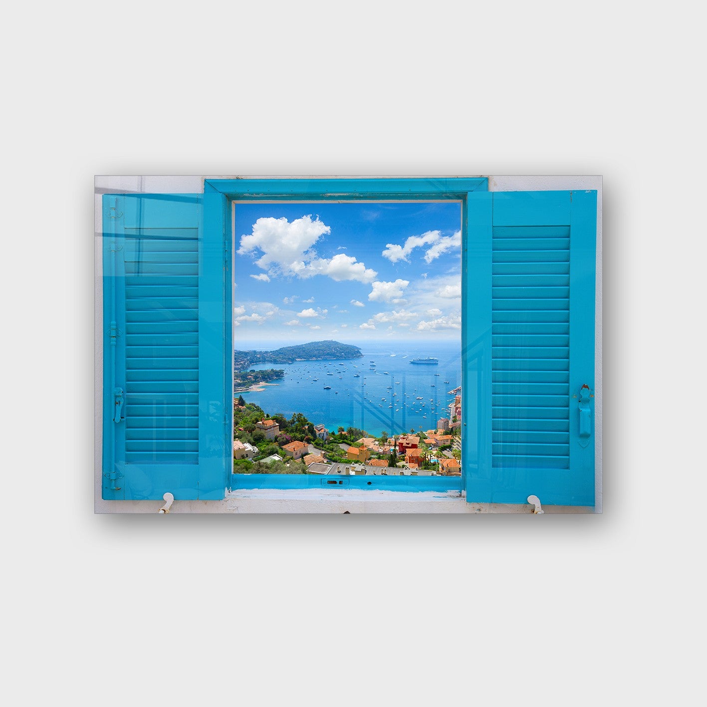 Quadro Decorativo em Vidro Temperado Multicolor 50x70cm - Arte Moderna para Parede