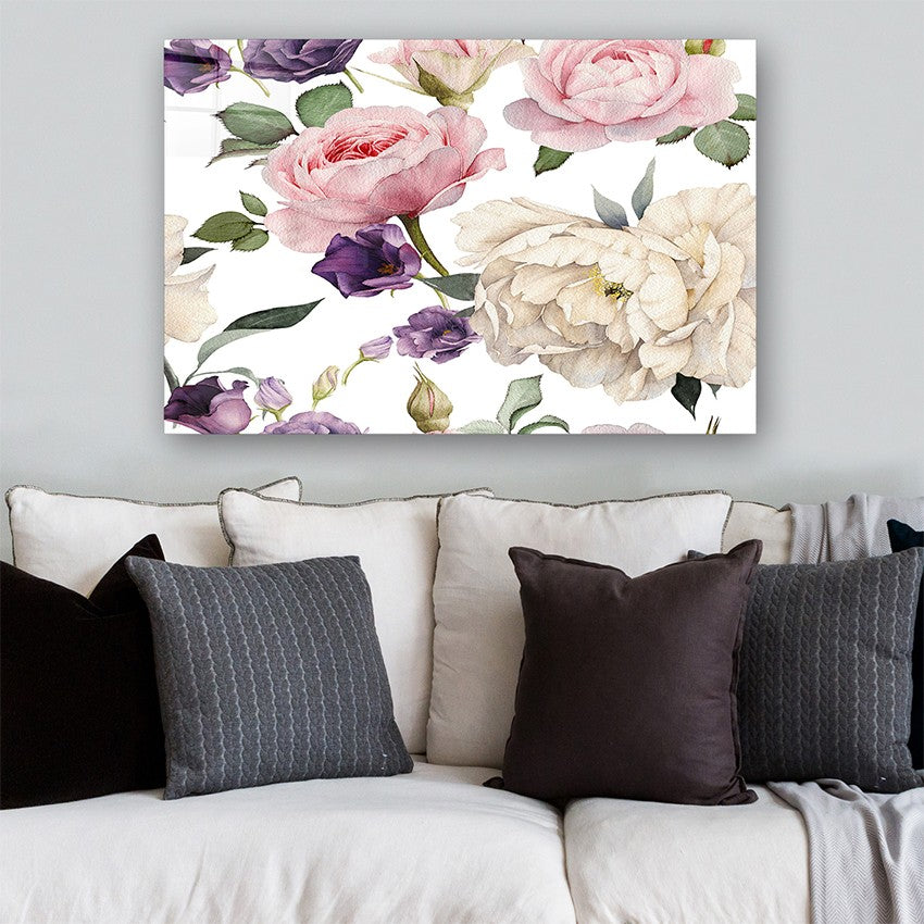 Quadro Decorativo em Vidro Temperado Multicolor 50x70cm - Arte Moderna para Parede