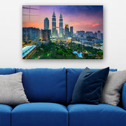 Quadro Decorativo em Vidro Temperado Multicolor 70x100cm - Arte Moderna para Parede