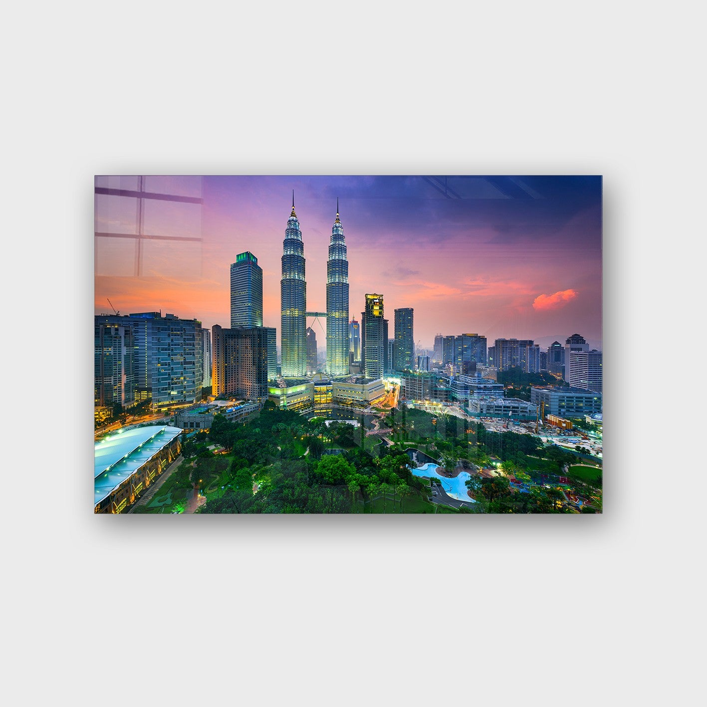 Quadro Decorativo em Vidro Temperado Multicolor 70x100cm - Arte Moderna para Parede