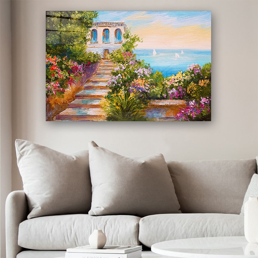 Quadro Decorativo em Vidro Temperado Multicolor 40x60cm - Arte Moderna para Parede