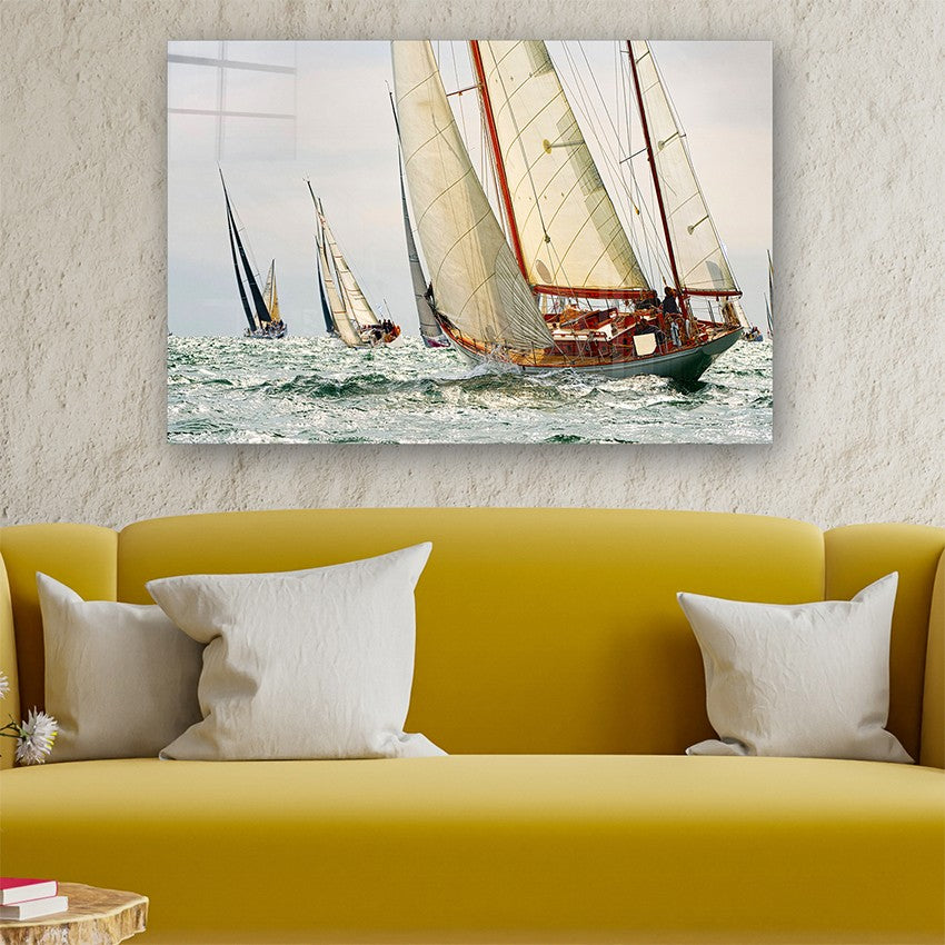 Quadro Decorativo em Vidro Temperado Multicolor 40x60cm - Arte Moderna para Parede