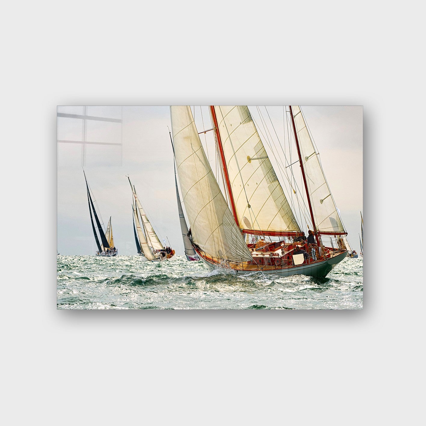 Quadro Decorativo em Vidro Temperado Multicolor 40x60cm - Arte Moderna para Parede