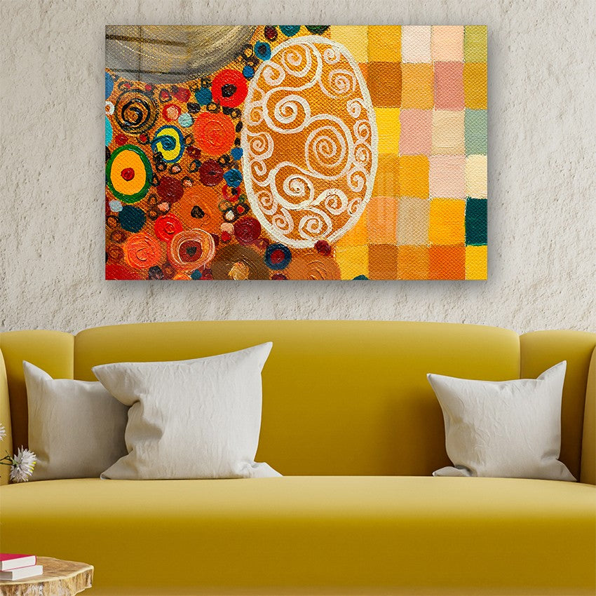 Quadro Decorativo em Vidro Temperado Multicolor 50x70cm - Arte Moderna para Parede