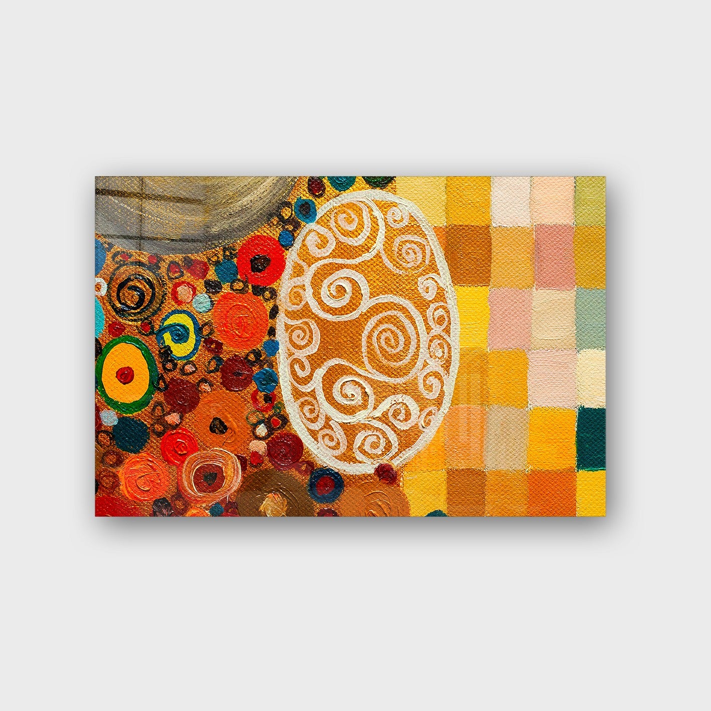 Quadro Decorativo em Vidro Temperado Multicolor 50x70cm - Arte Moderna para Parede