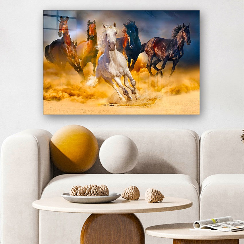 Quadro Decorativo em Vidro Temperado Multicolor 50x70cm - Arte Moderna para Parede