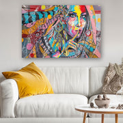 Quadro Decorativo em Vidro Temperado Multicolor 70x100cm - Arte Moderna para Parede