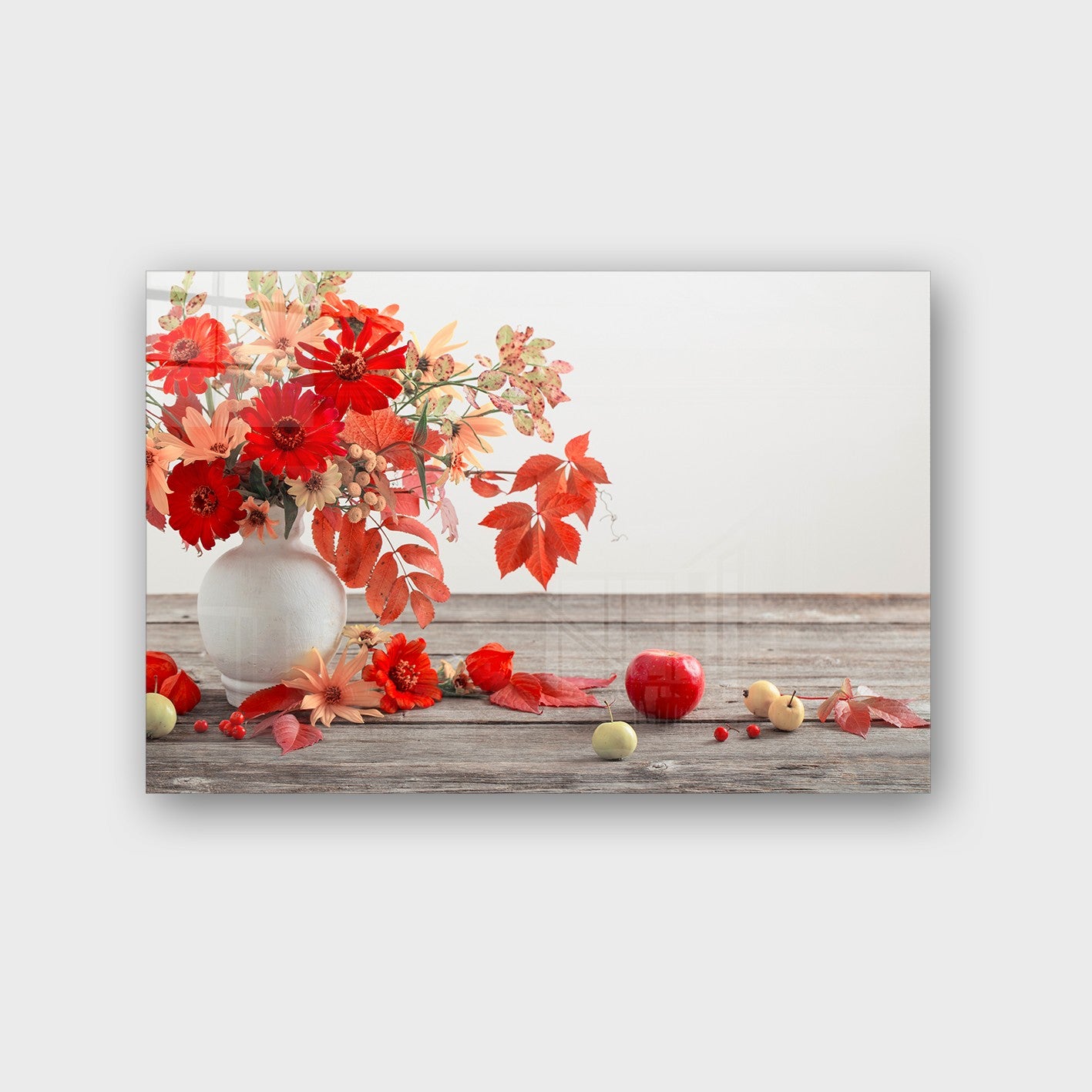 Quadro Decorativo em Vidro Temperado Multicolor 40x60cm - Arte Moderna para Parede