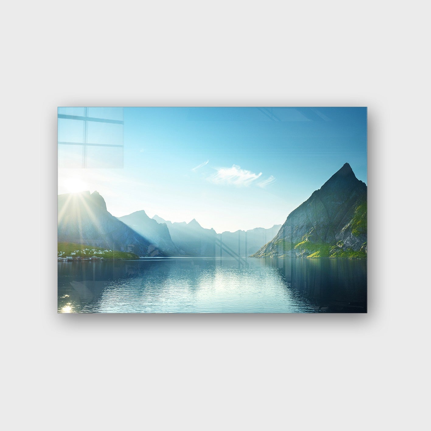 Quadro Decorativo em Vidro Temperado Multicolor 40x60cm - Arte Moderna para Parede