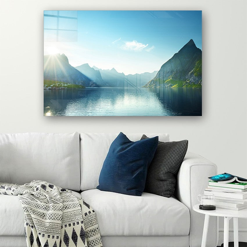 Quadro Decorativo em Vidro Temperado Multicolor 50x70cm - Arte Moderna para Parede