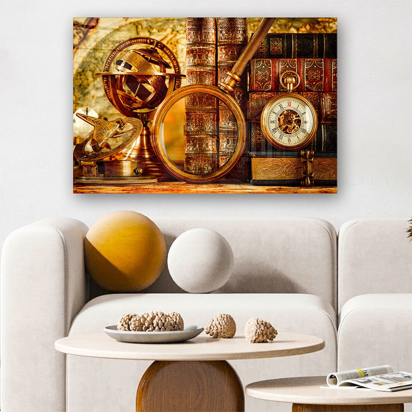 Quadro Decorativo em Vidro Temperado Multicolor 50x70cm - Arte Moderna para Parede
