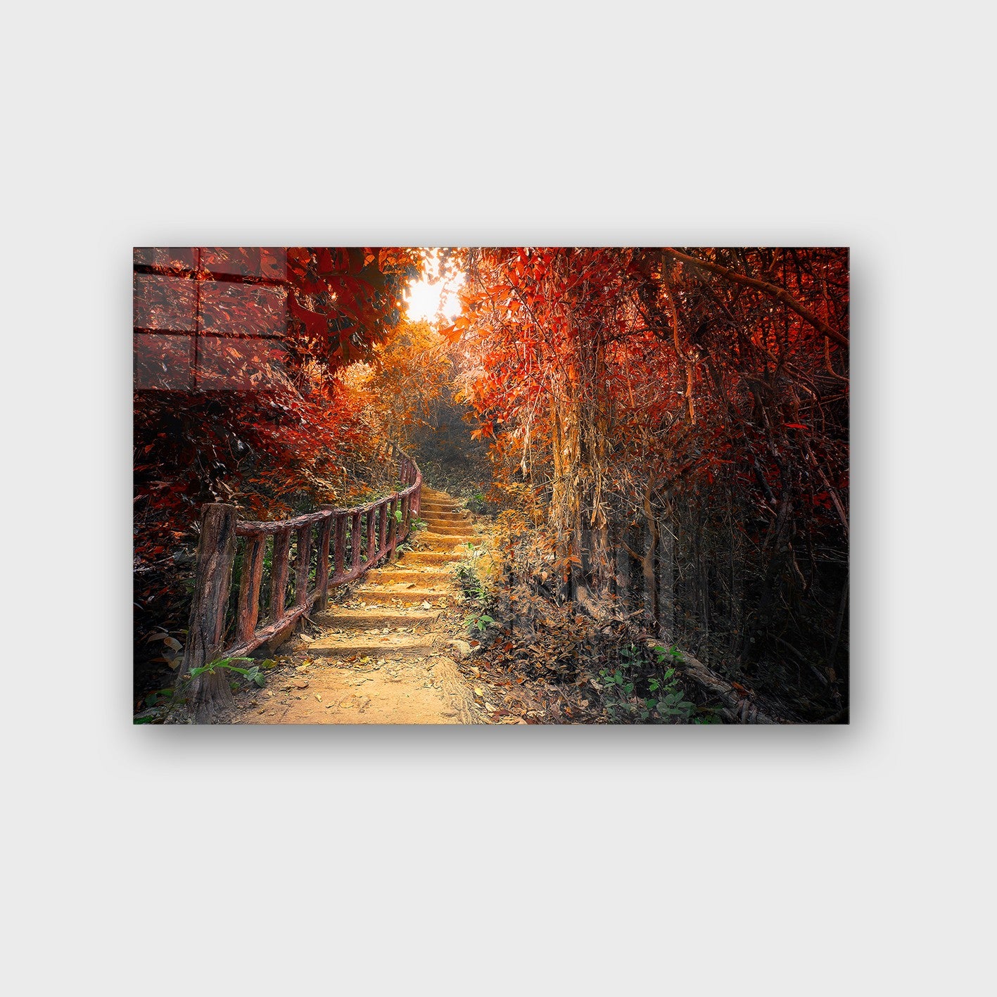 Quadro Decorativo em Vidro Temperado Multicolor 40x60cm - Arte Moderna para Parede