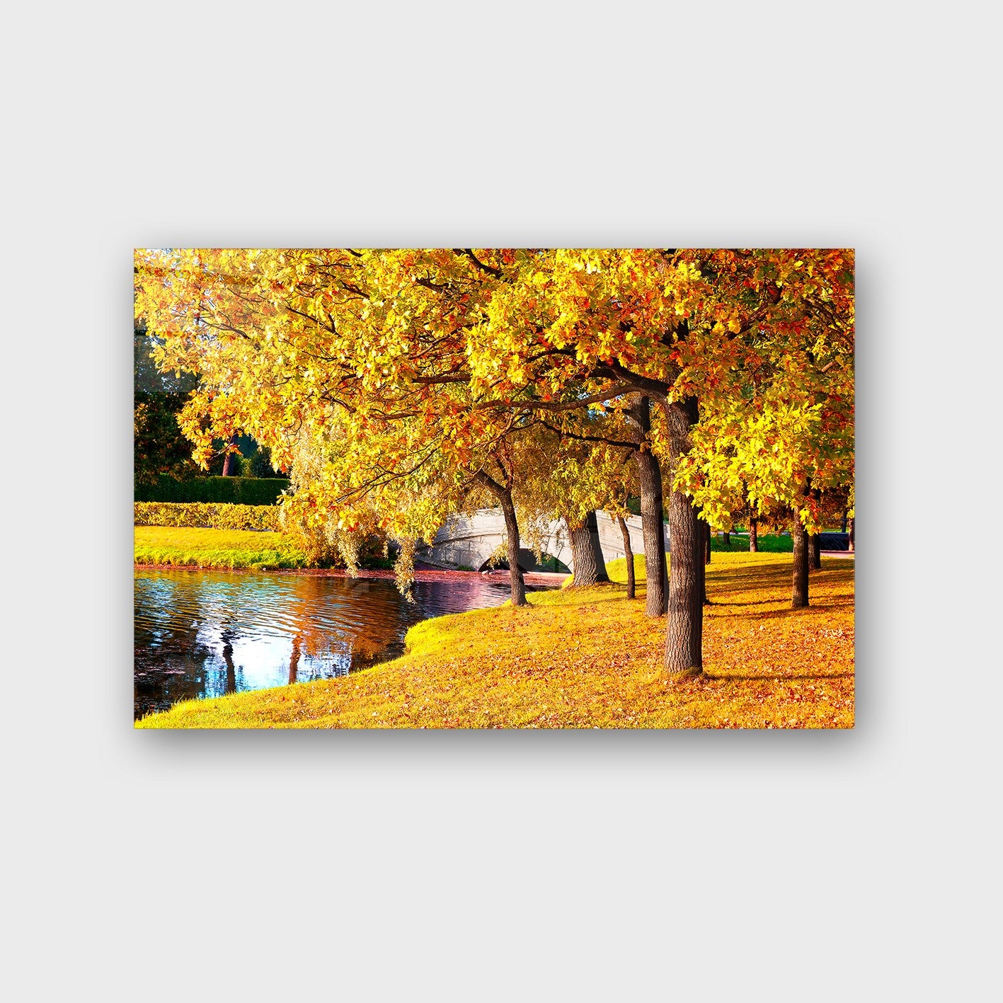 Quadro Decorativo em Vidro Temperado Multicolor 50x70cm - Arte Moderna para Parede