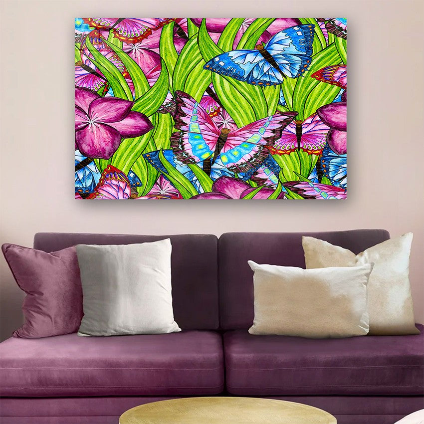Quadro Decorativo em Vidro Temperado Multicolor 50x70cm - Arte Moderna para Parede