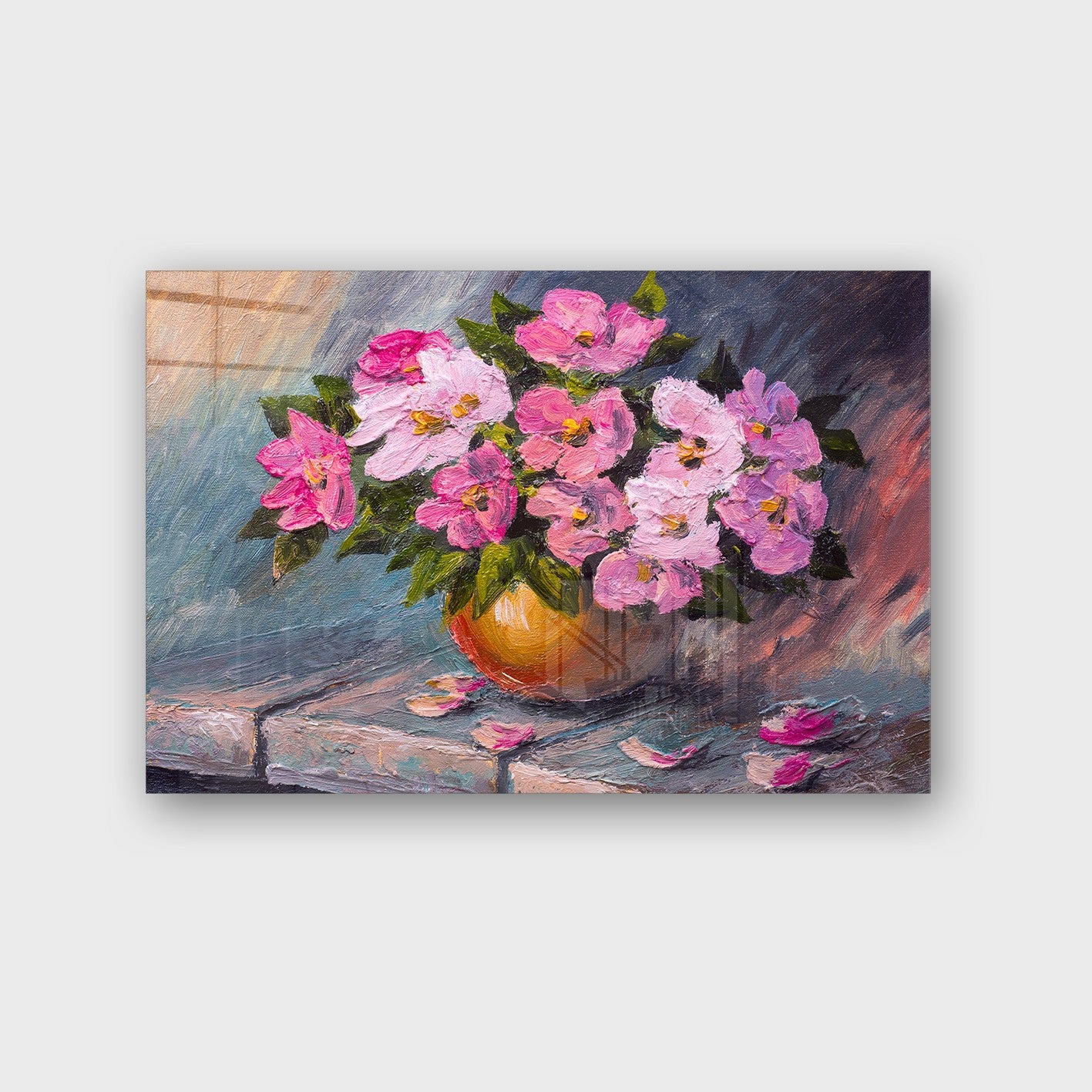 Quadro Decorativo em Vidro Temperado Multicolor 50x70cm - Arte Moderna para Parede