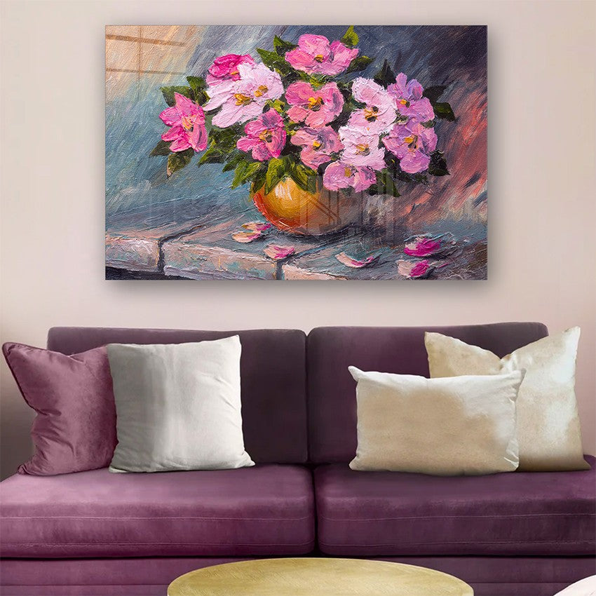 Quadro Decorativo em Vidro Temperado Multicolor 70x100cm - Arte Moderna para Parede