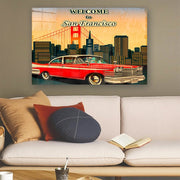 Quadro Decorativo em Vidro Temperado Multicolor 70x100cm - Arte Moderna para Parede