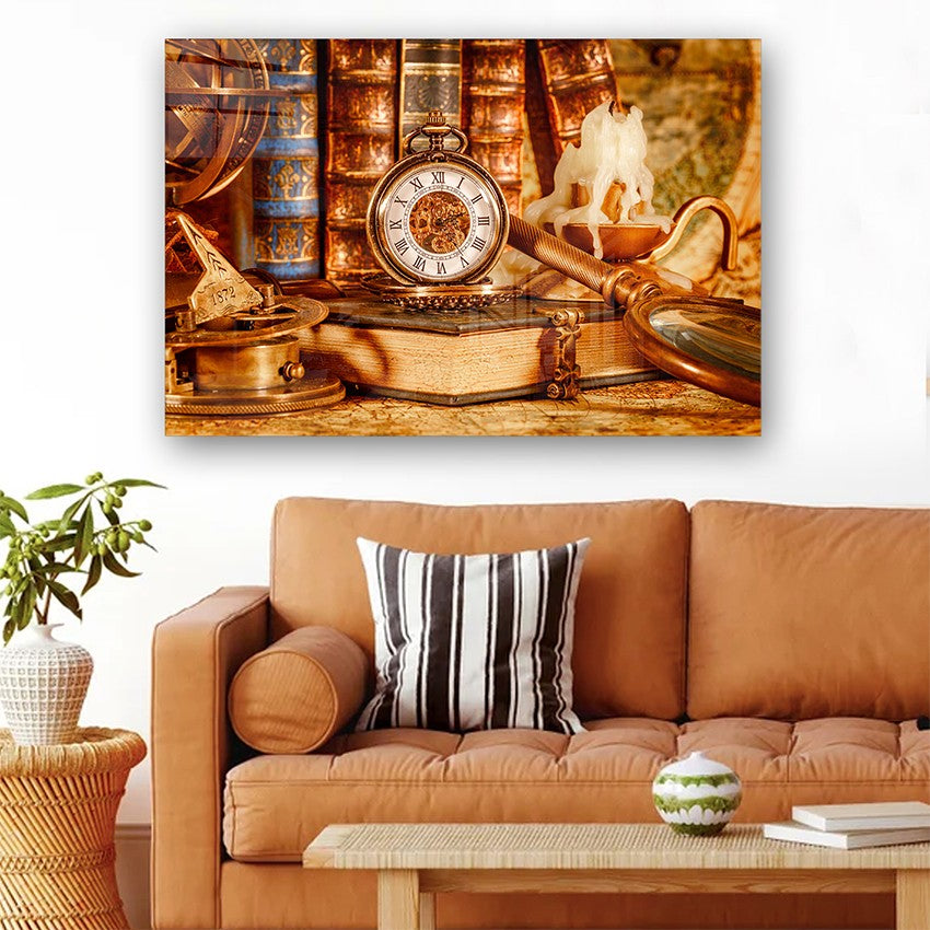 Quadro Decorativo em Vidro Temperado Multicolor 40x60cm - Arte Moderna para Parede