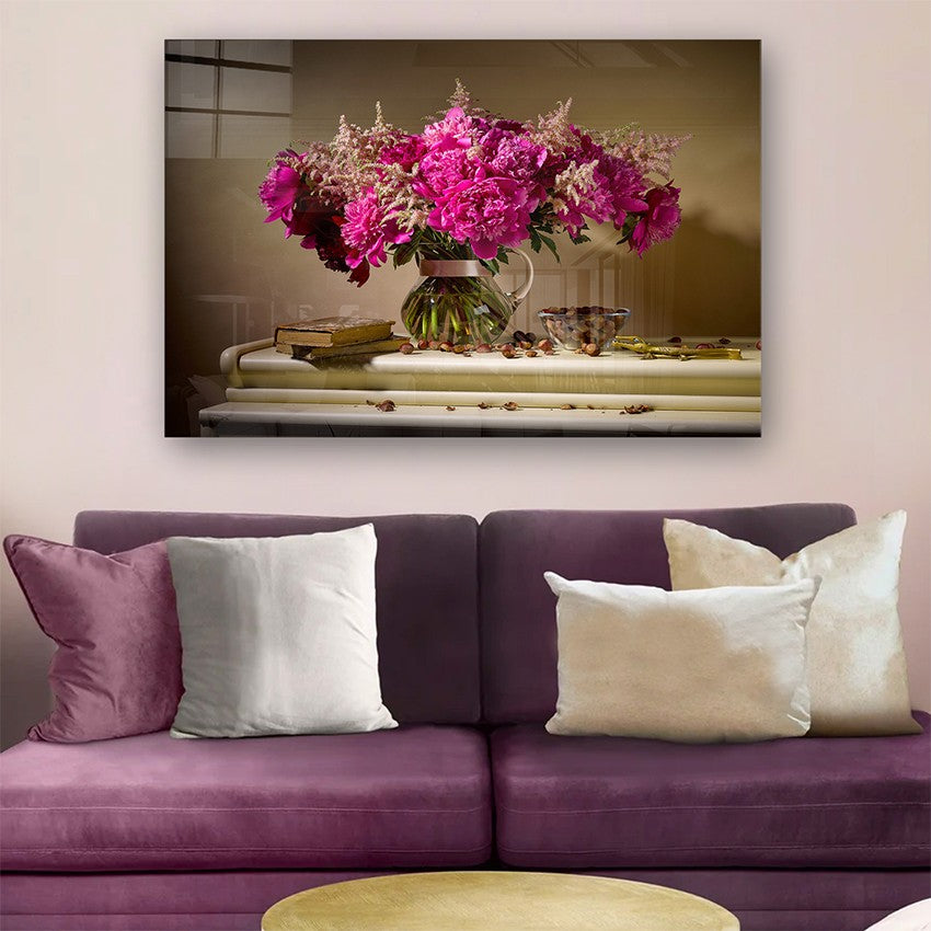 Quadro Decorativo em Vidro Temperado Multicolor 40x60cm - Arte Moderna para Parede