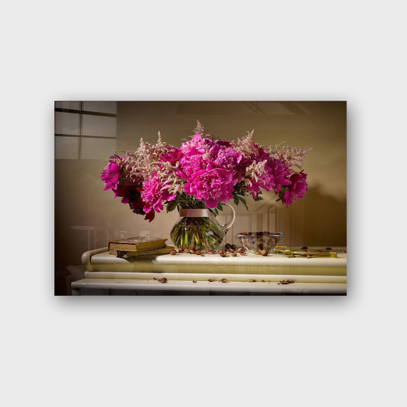 Quadro Decorativo em Vidro Temperado Multicolor 50x70cm - Arte Moderna para Parede