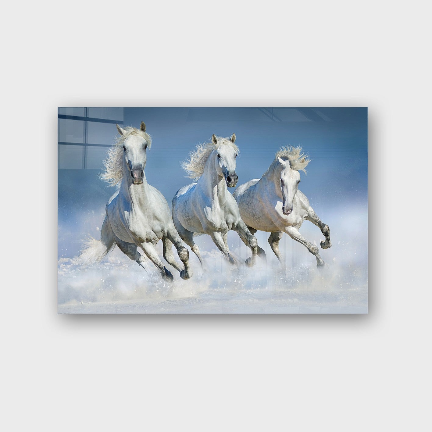 Quadro Decorativo em Vidro Temperado Multicolor 40x60cm - Arte Moderna para Parede