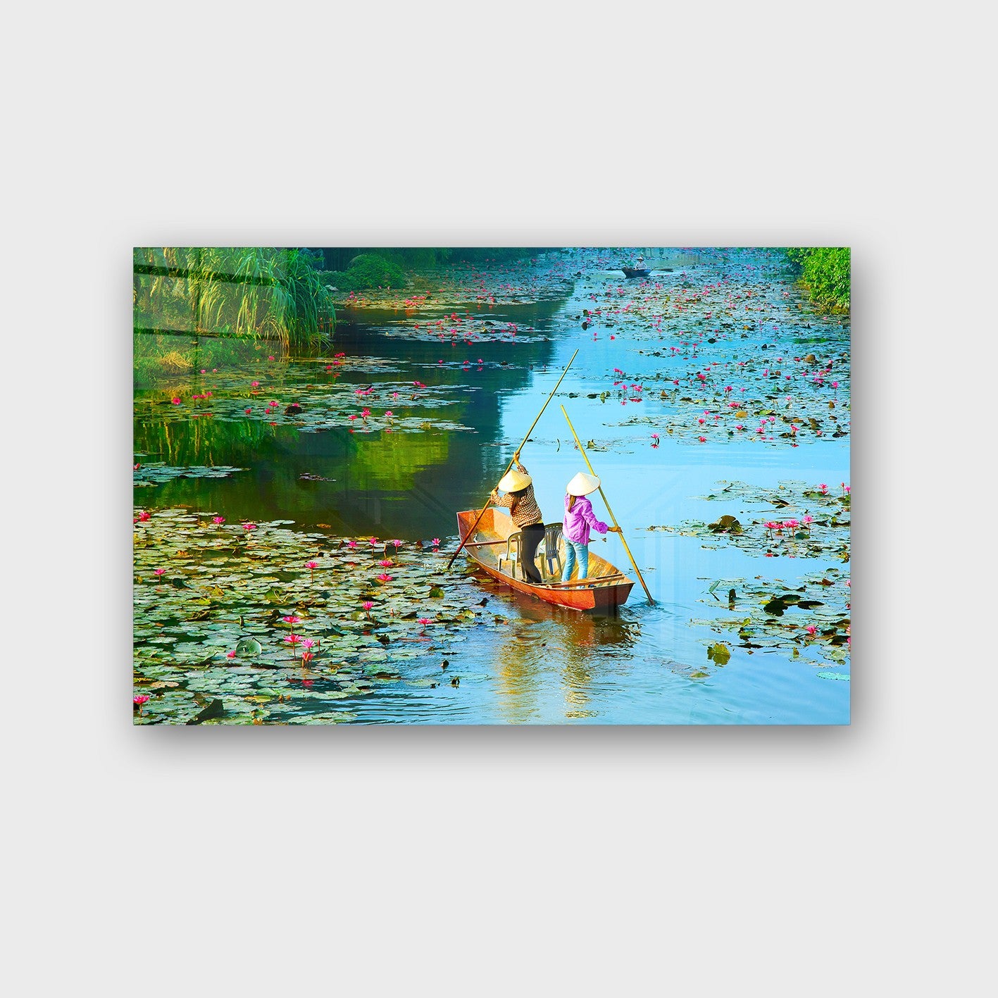 Quadro Decorativo em Vidro Temperado Multicolor 50x70cm - Arte Moderna para Parede