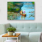 Quadro Decorativo em Vidro Temperado Multicolor 70x100cm - Arte Moderna para Parede