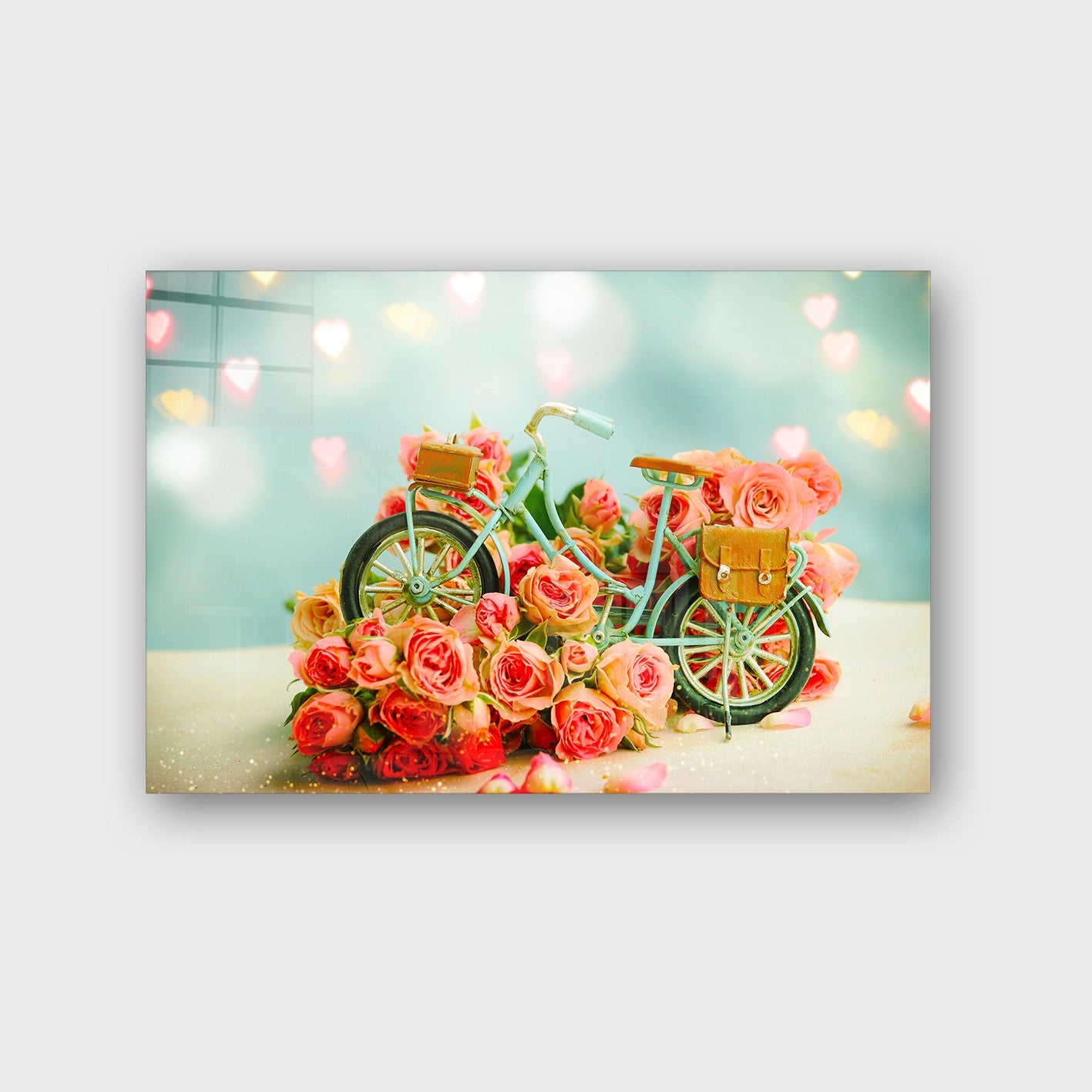 Quadro Decorativo em Vidro Temperado Multicolor 50x70cm - Arte Moderna para Parede