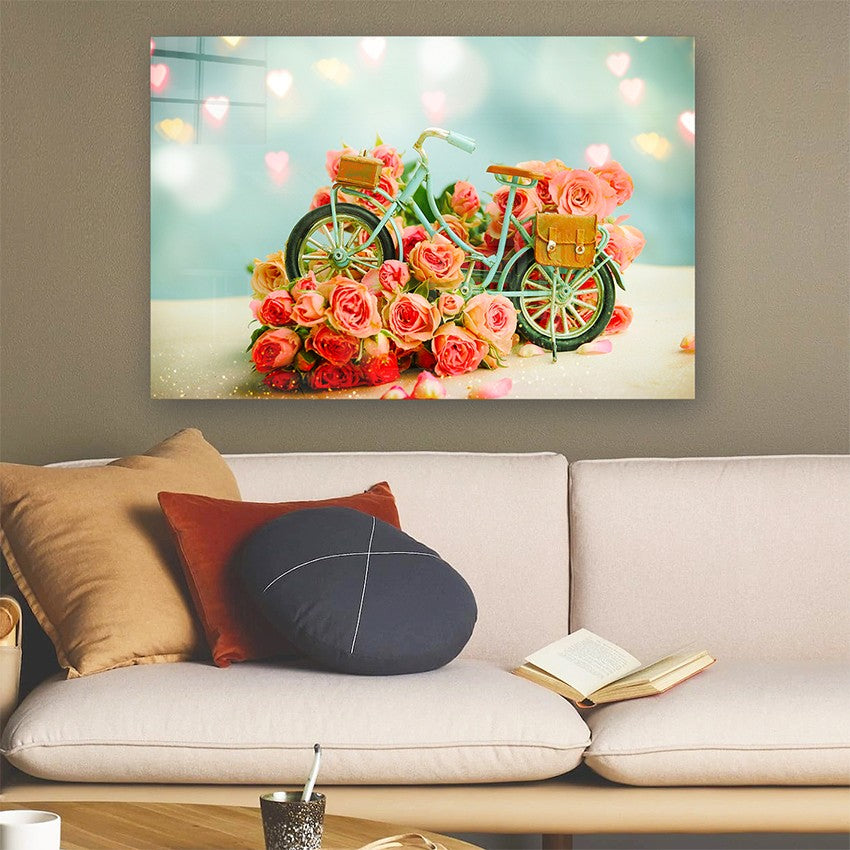 Quadro Decorativo em Vidro Temperado Multicolor 70x100cm - Arte Moderna para Parede